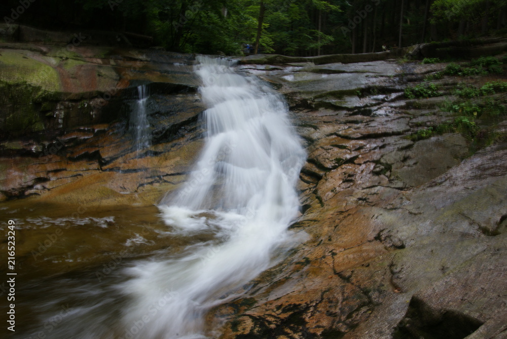 Obraz premium Mumlava waterfall in Czech Republic