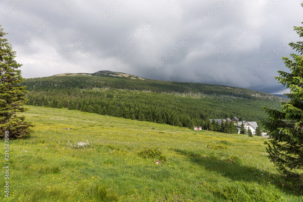 Obraz premium Beautiful view over the Giant Mountains in the Czech Republic