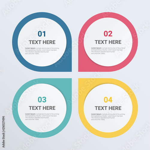 Business process. Infographics Timeline with 3 steps and options. Design template.
