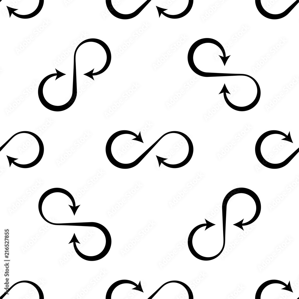 Infinity Sign Icon Seamless Pattern Infinity Sign Icon Seamless Pattern