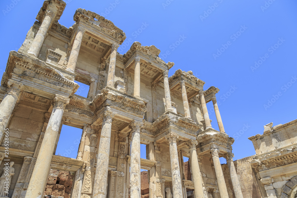 Celsus library in antique city Ephesus in Izmir, Turkey