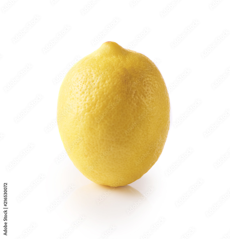 Image of fresh yellow lemon isolated on white background Image of fresh yellow lemon isolated on white background