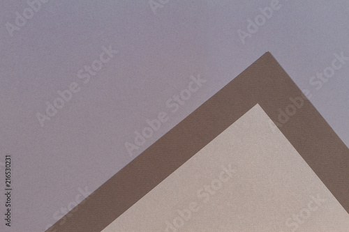 Color papers geometry composition background with gray beige and brown tones