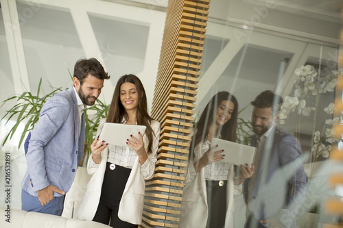 Young business people with ...