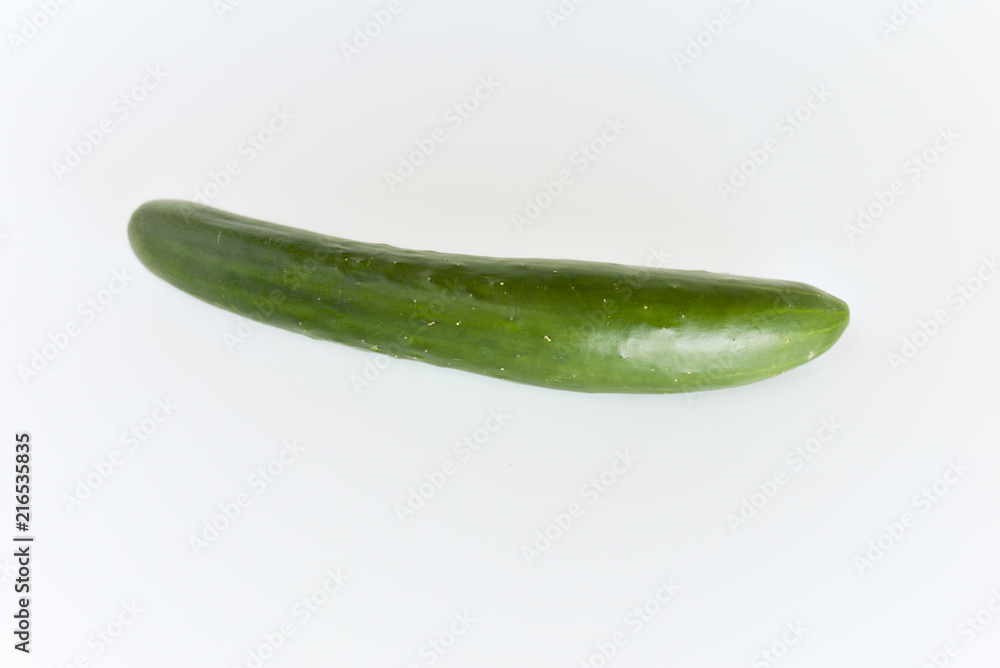 fresh green cucumbers isolated on white background. fresh green cucumbers isolated on white background.