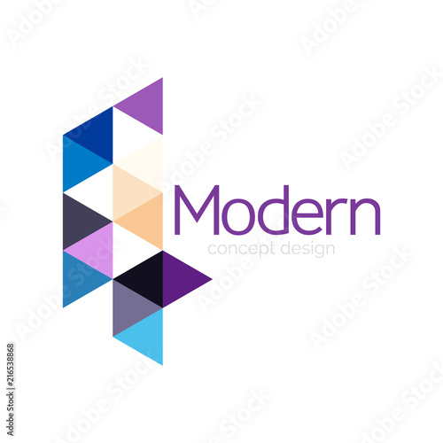 Free Download Triangle shape design abstract business logo icon design. Company logotype branding emblem idea - GFXLoad