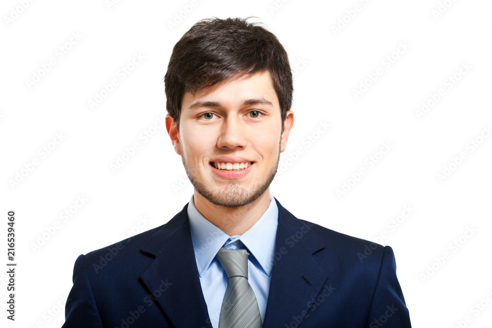 Young businessman isolated on white Young businessman isolated on white