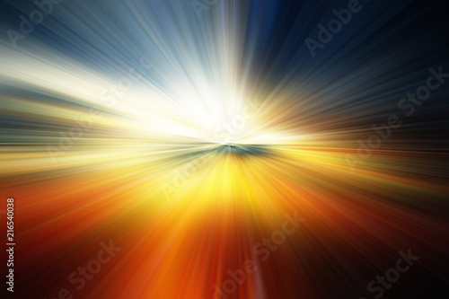 Beautiful abstract background in blue, green, yellow and orange tones