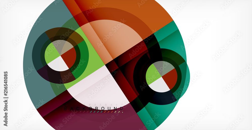 Obraz premium Vector circle abstract background