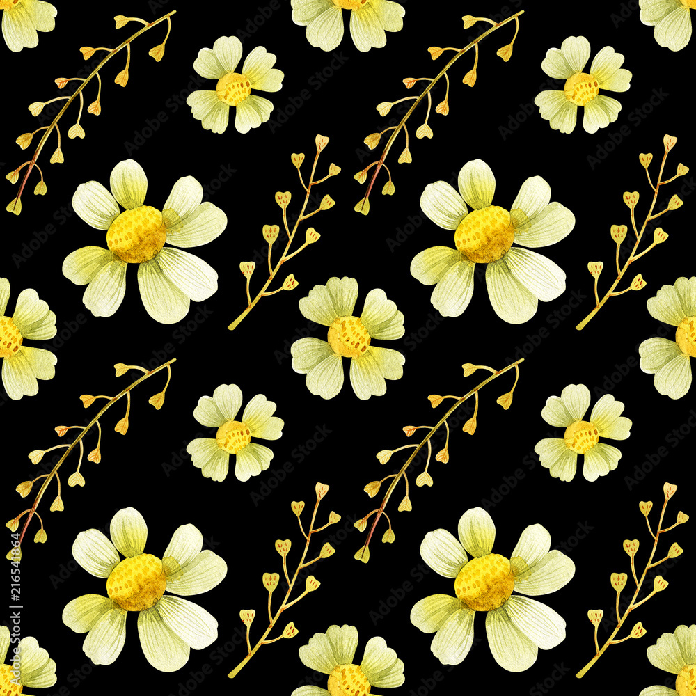 Wild plants seamless pattern Wild plants seamless pattern