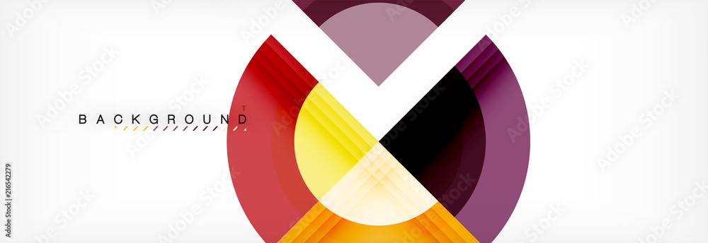 Vector circular geometric abstract background Vector circular geometric abstract background