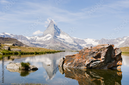 Zermatt, Stellisee, Matterhorn, Bergsee, Wanderweg, Blauherd, Sunnegga, Wallis, Alpen, Schweizer Berge, Sommer, Schweiz