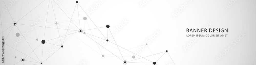 Vector banner design, network connection with lines and dots. Geometric and polygonal pattern. Vector banner design, network connection with lines and dots. Geometric and polygonal pattern.
