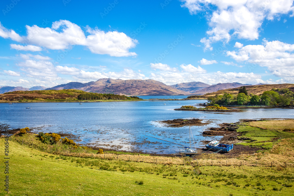 Isleornsay with view over Loch Hourn Isleornsay with view over Loch Hourn