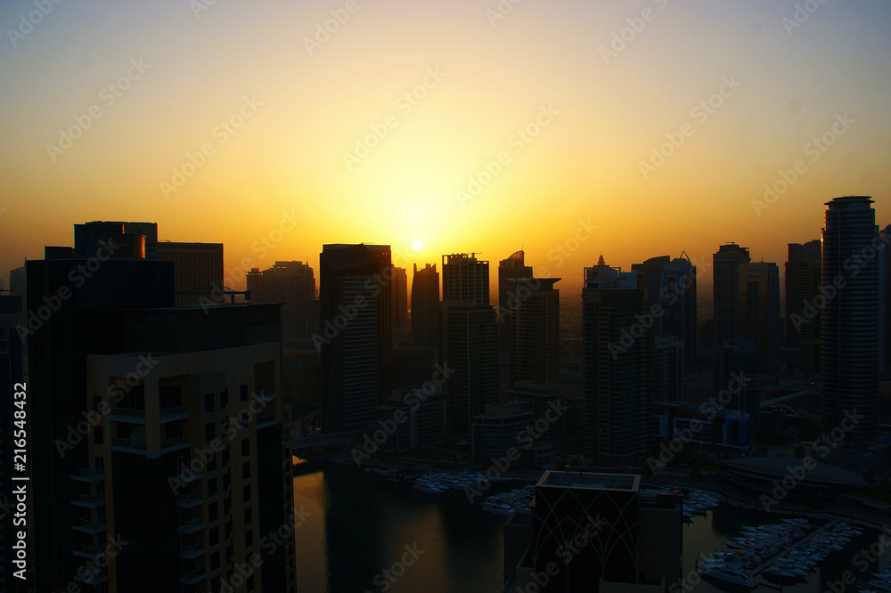 Fototapeta premium sunrise in the city