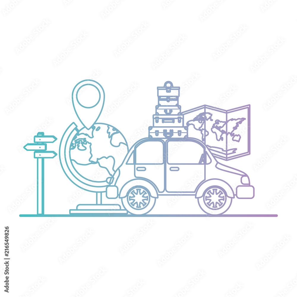 paper map with travel around world icons vector illustration design paper map with travel around world icons vector illustration design