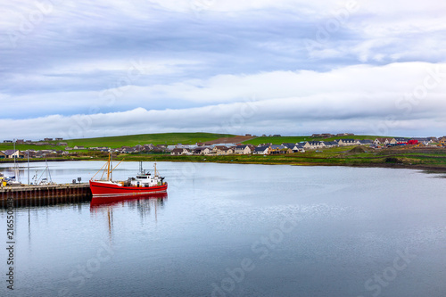 Ship in the Harbor of Stomness photo