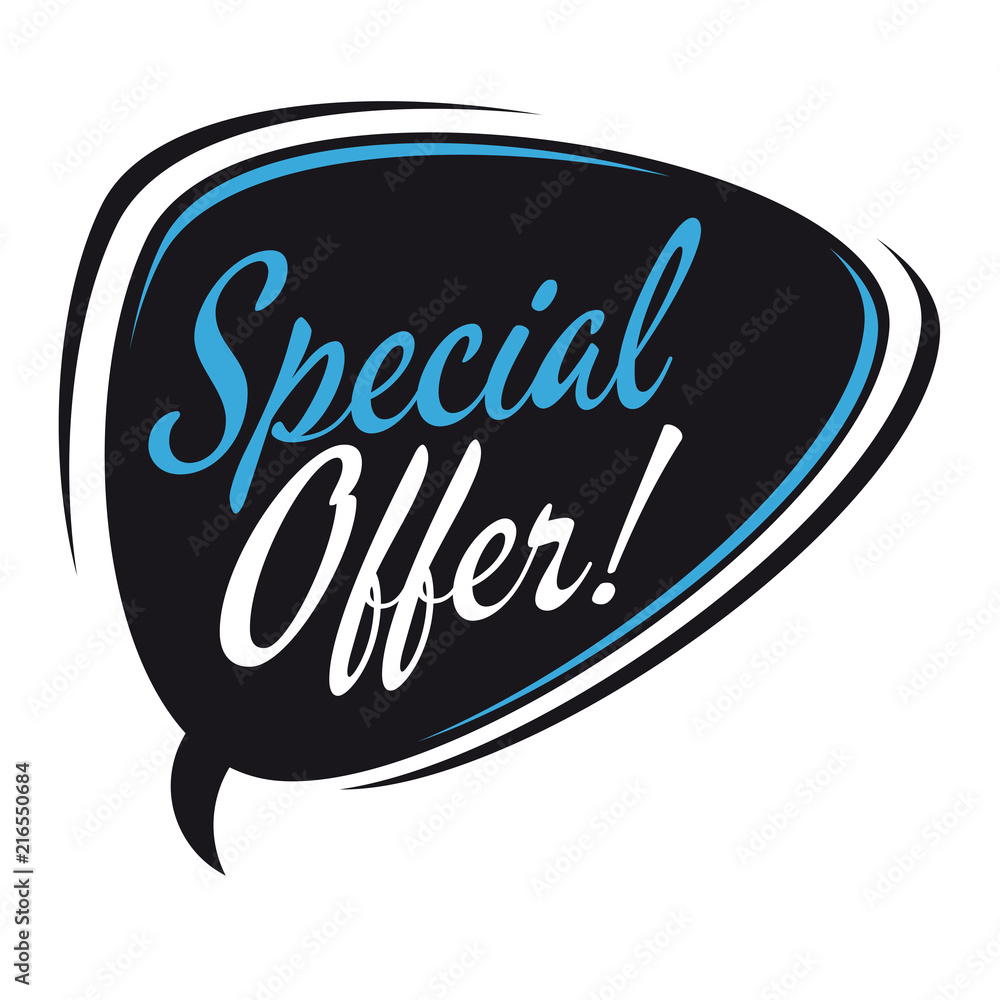 special offer retro speech bubble special offer retro speech bubble