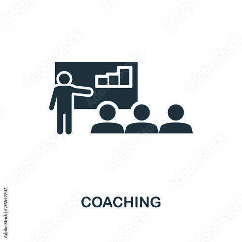 Coaching creative icon. Simple element illustration. Coaching concept symbol design from soft skills collection. Perfect for web design, apps, software, print.