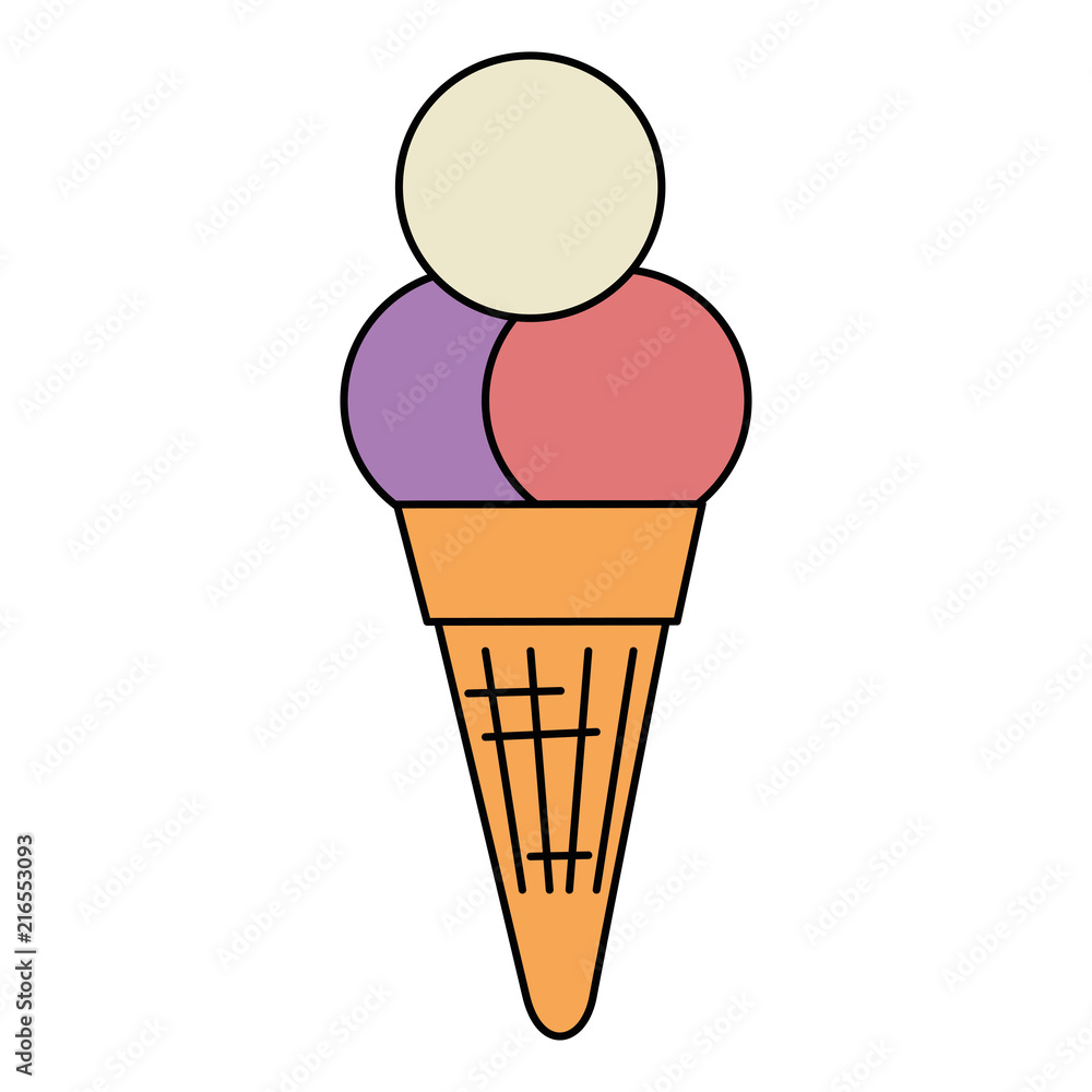 ice cream cone isolated icon ice cream cone isolated icon