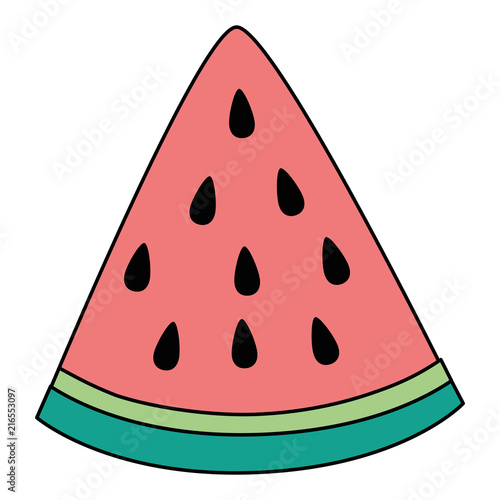 watermelon sliced fruit icon