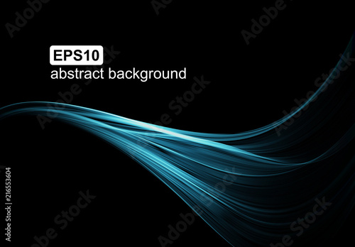 Abstract light wave futuristic background. Vector illustration.
