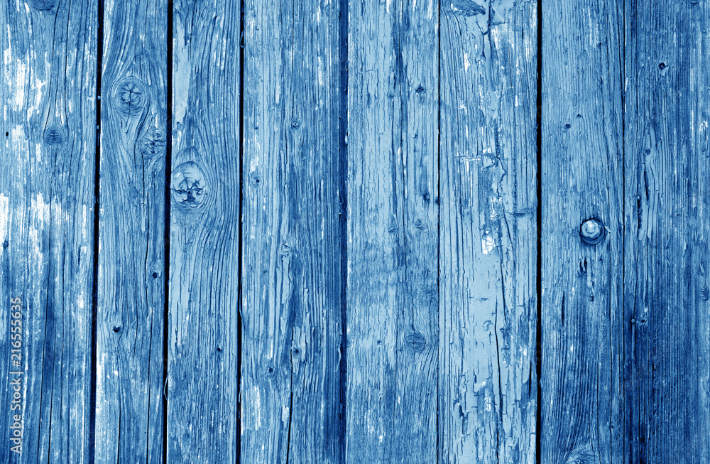 Old grunge wooden fence pattern in navy blue tone. Old grunge wooden fence pattern in navy blue tone.