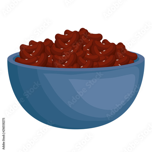 kitchen bowl with beans black