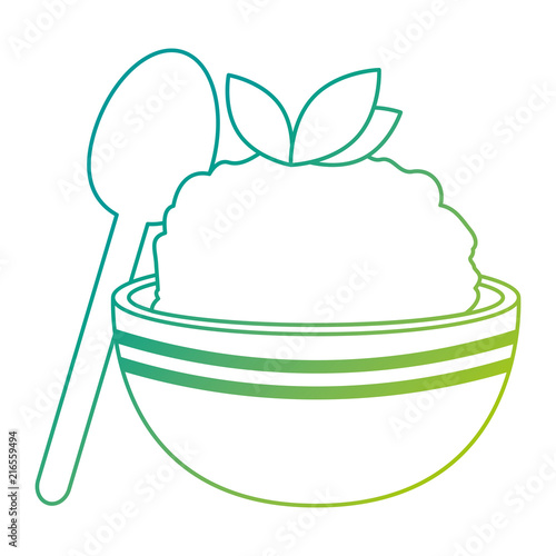 kitchen bowl with mashed potatoes and spoon
