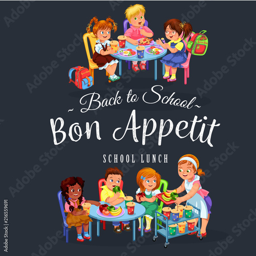 Bon Appetit colorful poster