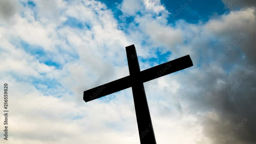4К.Time-Lapse, Gloomy, disturbing clouds and Christian Cross.
4К.Time-Lapse, Gloomy, disturbing clouds and Christian Cross.