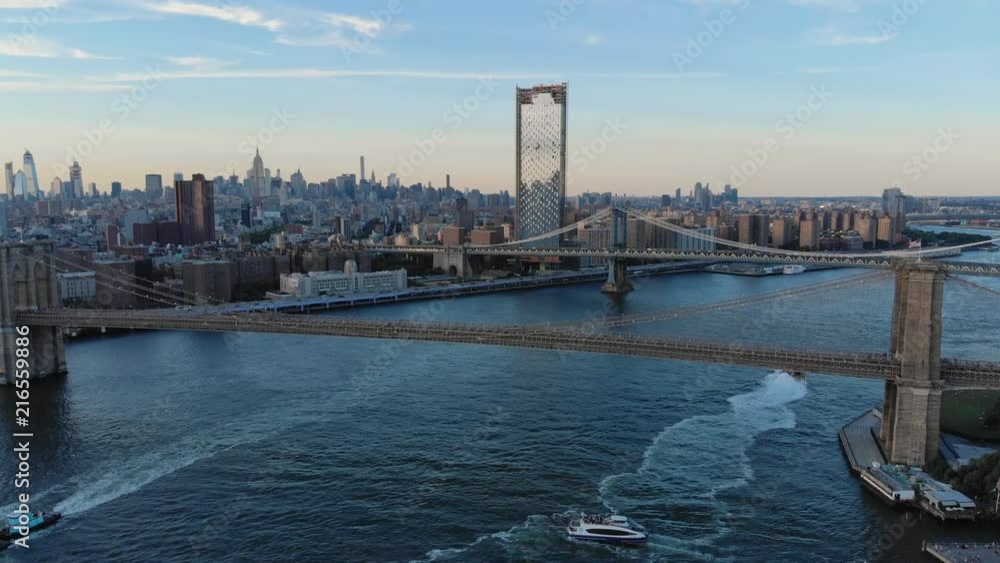 Aerial shot of New York City from Brooklyn Aerial shot of New York City from Brooklyn