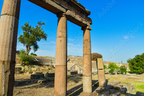 Asklepion temple of trajan bergama izmir Turkey © UGUR