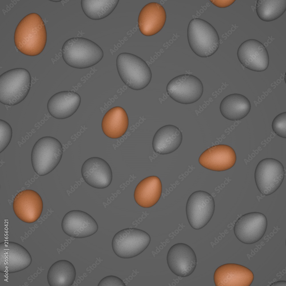 Many eggs rotate and have a different colors