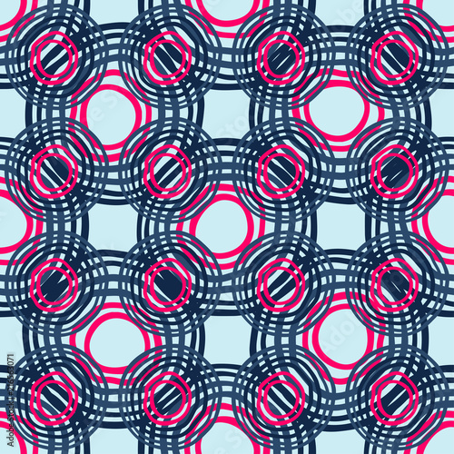 Abstract Ikat and boho style handcraft fabric pattern. Traditional Ethnic design for clothing and textile background, carpet or wallpaper