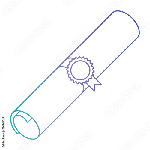 diploma graduation isolated icon vector illustration design