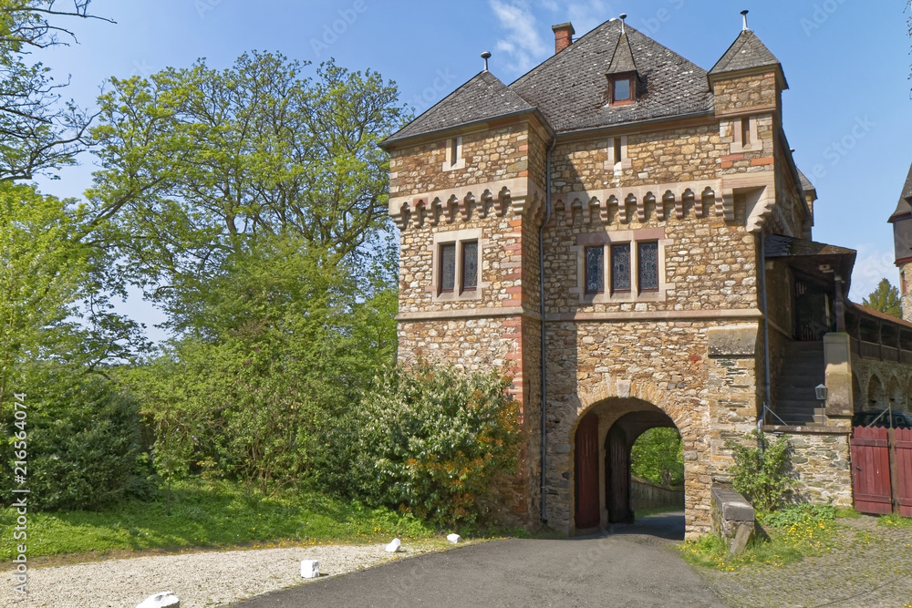 Braunfels, Germany – The entrance gate to the medieval castle.