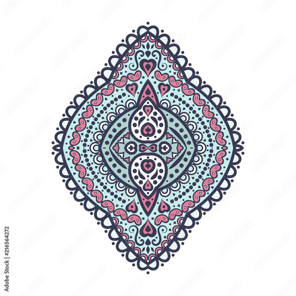 Ornamental pattern. Vintage, vector elements. Ornament. Traditional, Ethnic, Turkish, Indian motifs. Great for fabric and textile, wallpaper, packaging or any desired idea. 
