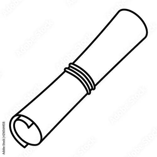 diploma graduation isolated icon vector illustration design