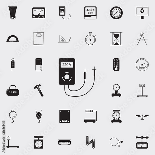 ammeter icon. Detailed set of Measuring Elements icons. Premium quality graphic design sign. One of the collection icons for websites, web design, mobile app