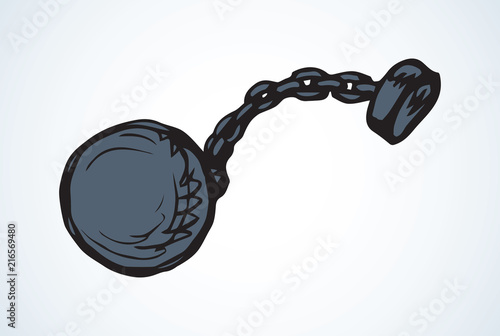 Shackles. Vector drawing