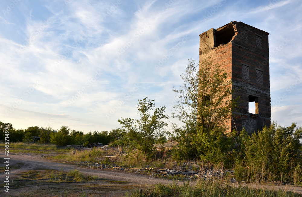 Abandoned factory building Abandoned factory building