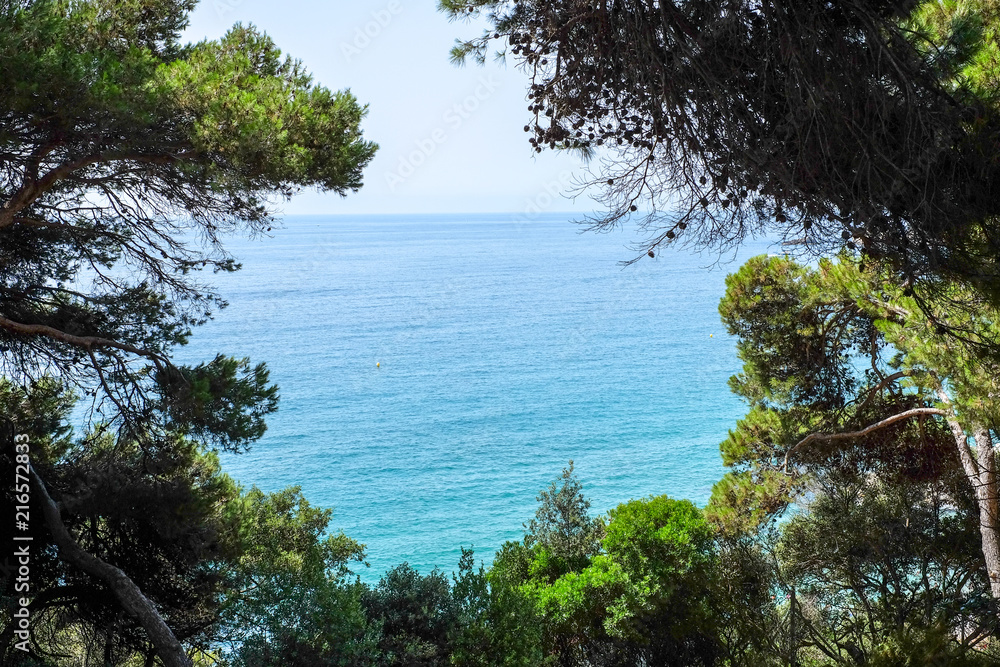 Sea view from Santa Clotilde gardens, Catalonia