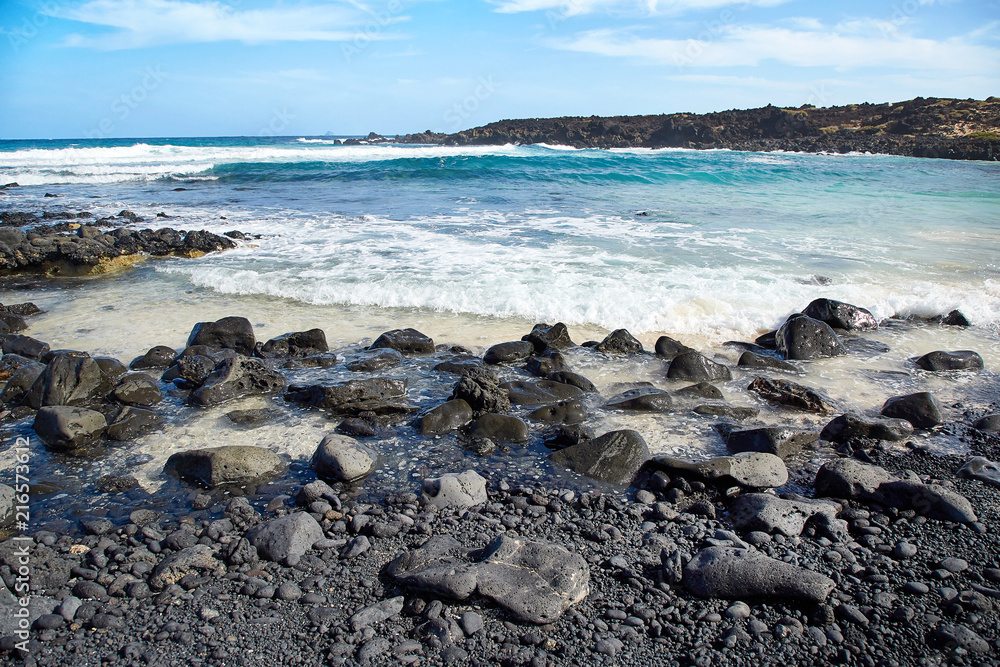 Landscape of Lanzarote Island, Canaries Landscape of Lanzarote Island, Canaries