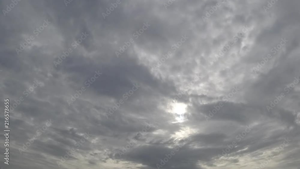 Time lapse of clouds movement with sun in sky Time lapse of clouds movement with sun in sky