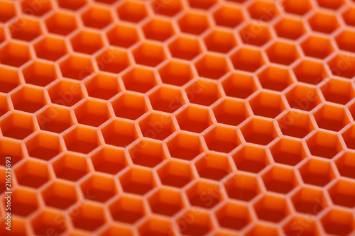 Close up of honeycomb pattern
