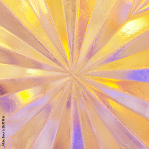 Crystal glass background.