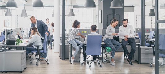 People in office
