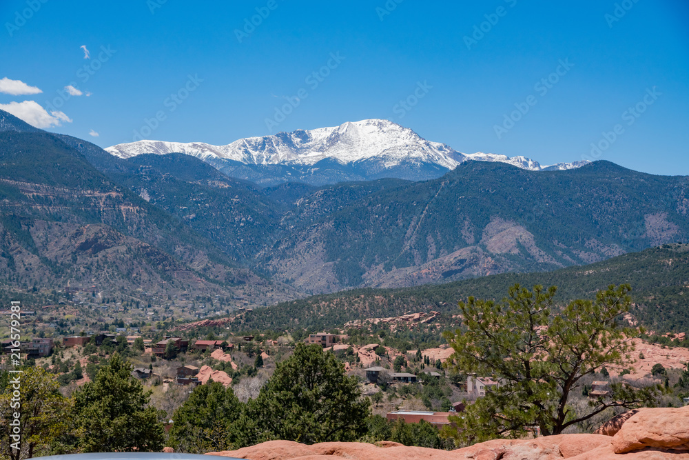 Beautiful landscape of the famous Garden of the Gods
