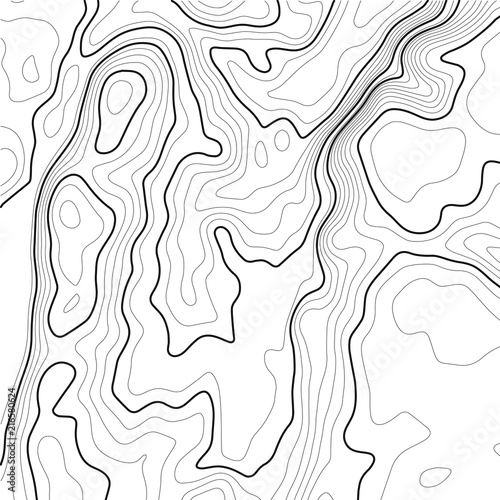 Topographic map contour background. Art design contour background. Vector illustration.